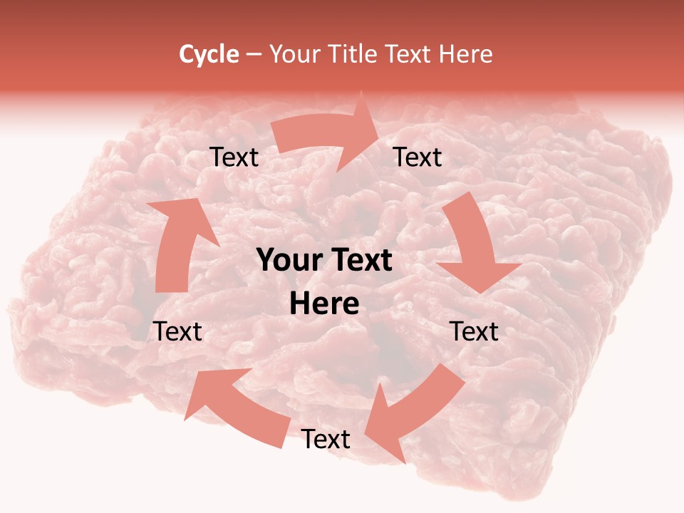 White Minced Cutout PowerPoint Template