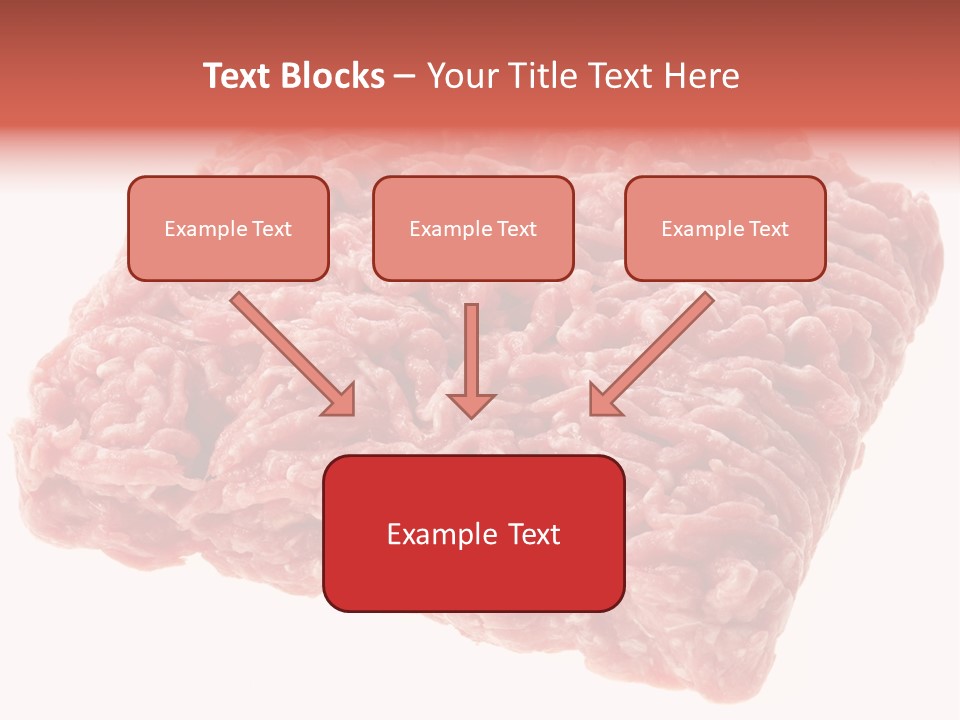 White Minced Cutout PowerPoint Template