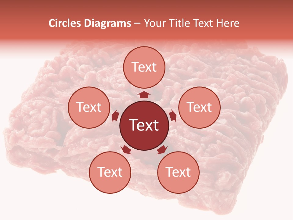 White Minced Cutout PowerPoint Template