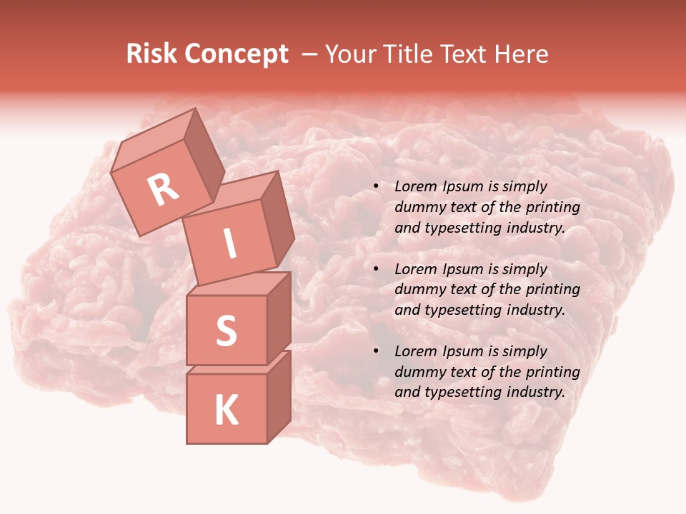 White Minced Cutout PowerPoint Template