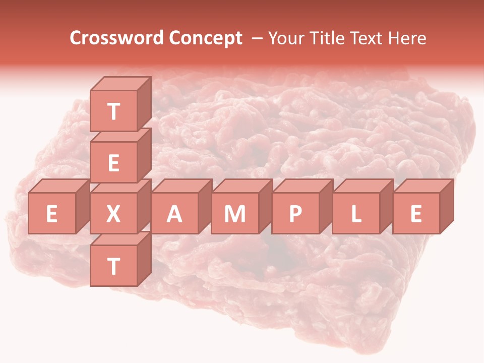 White Minced Cutout PowerPoint Template