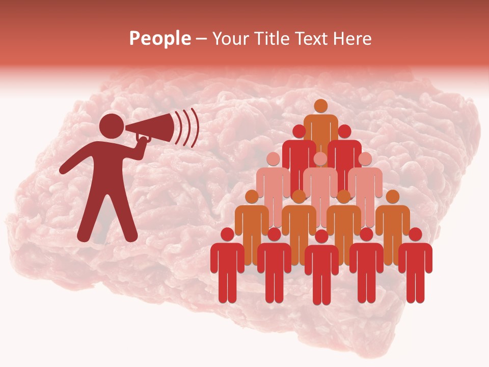 White Minced Cutout PowerPoint Template