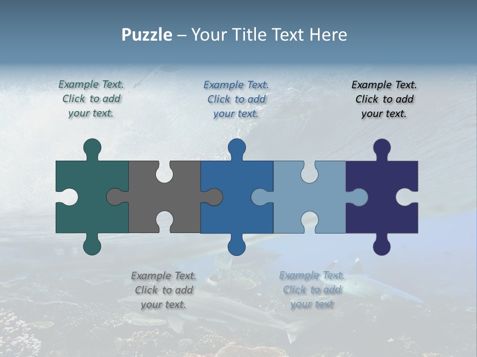 Sharks Underwater PowerPoint Template