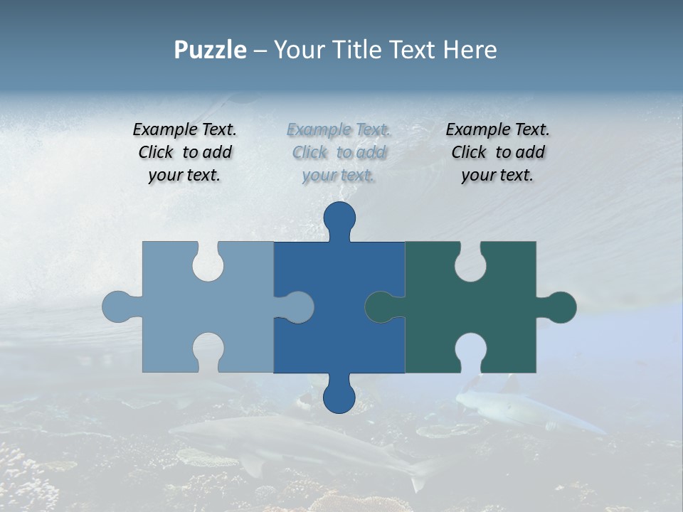 Sharks Underwater PowerPoint Template