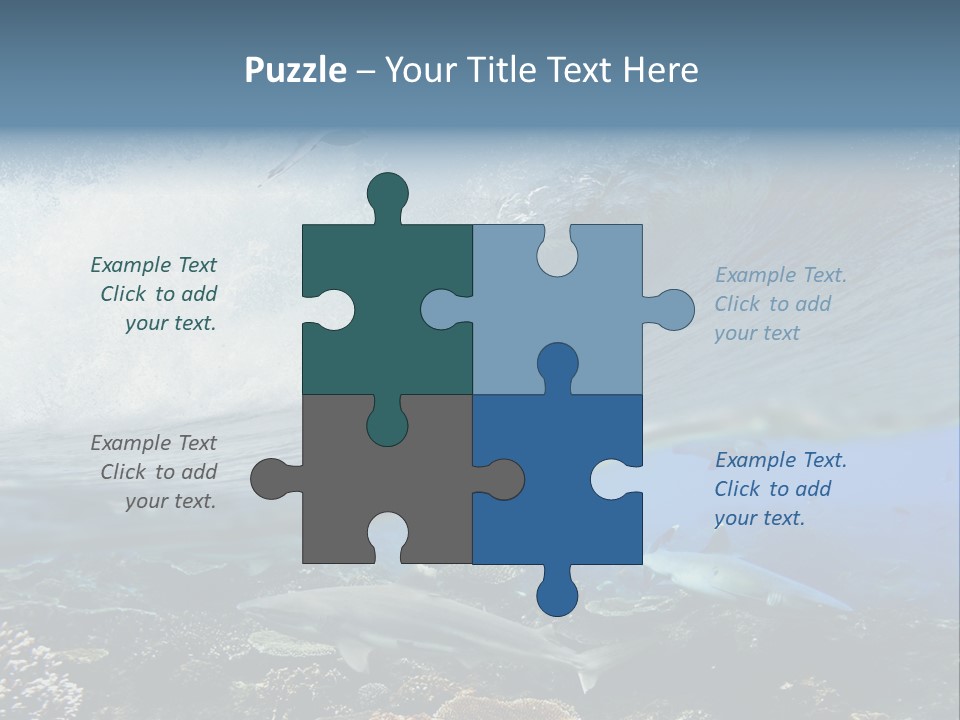 Sharks Underwater PowerPoint Template