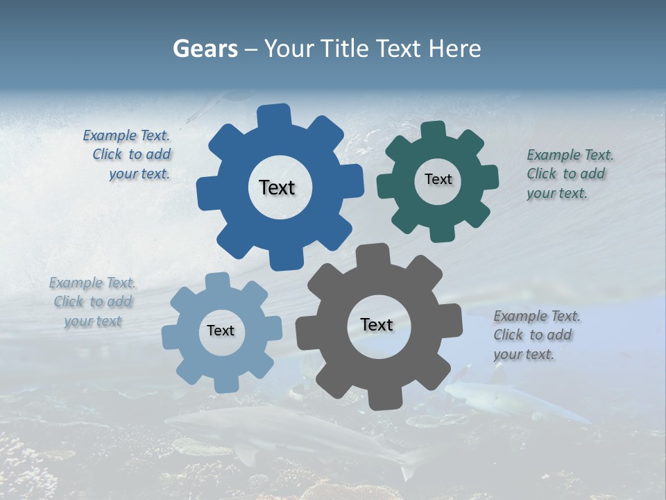 Sharks Underwater PowerPoint Template