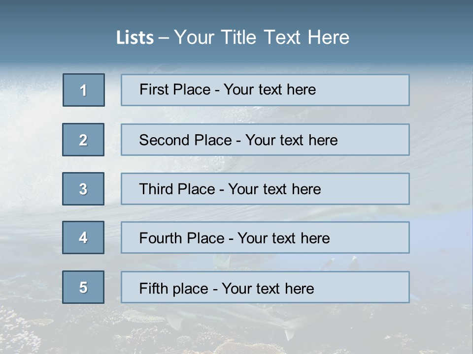Sharks Underwater PowerPoint Template