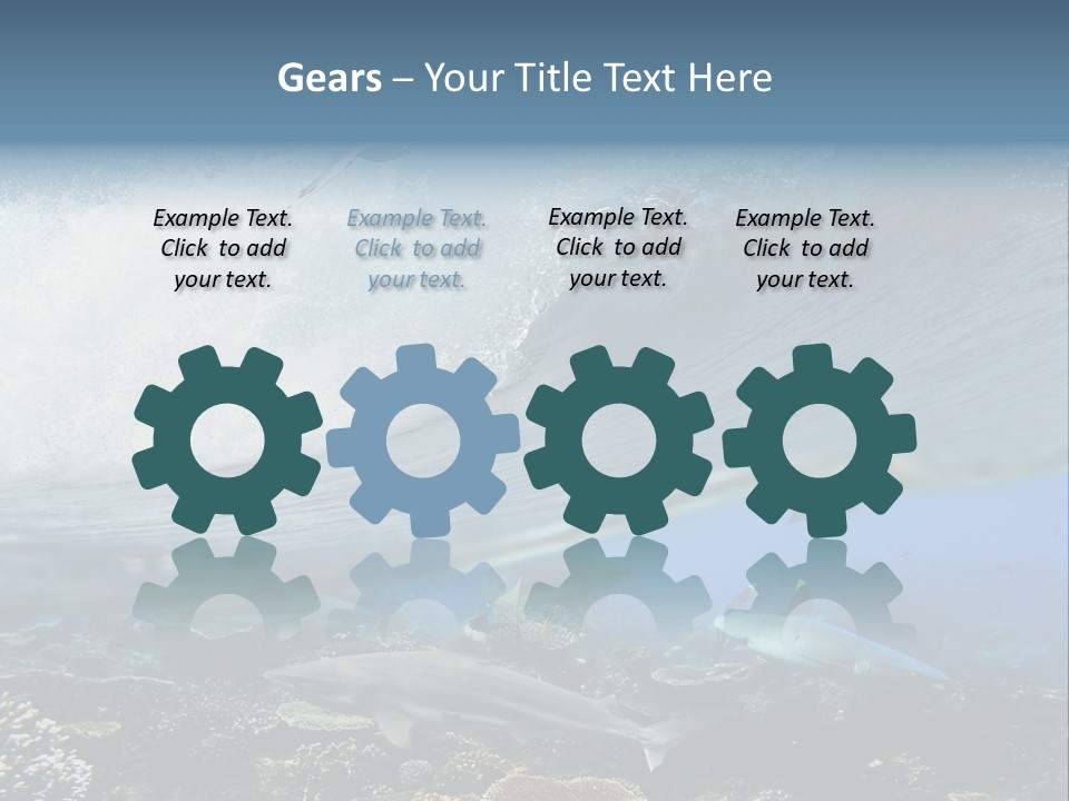 Sharks Underwater PowerPoint Template