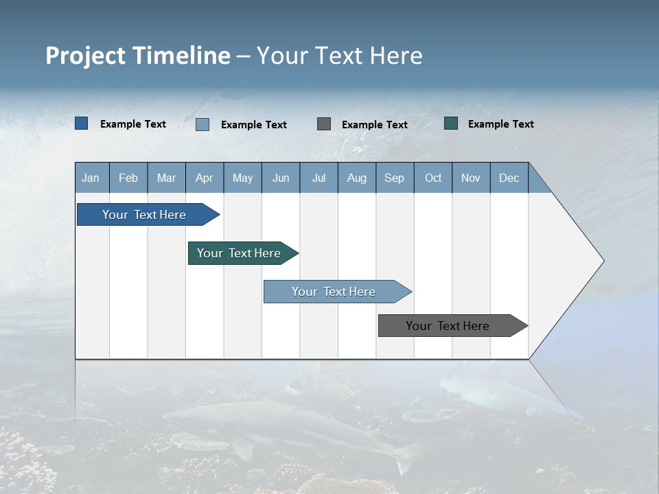 Sharks Underwater PowerPoint Template