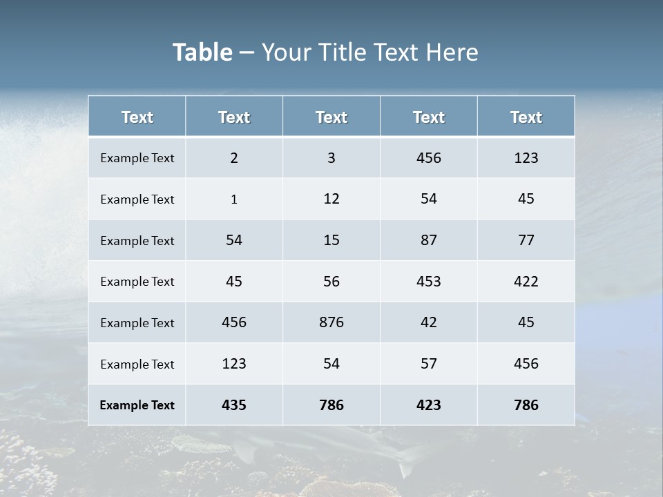 Sharks Underwater PowerPoint Template