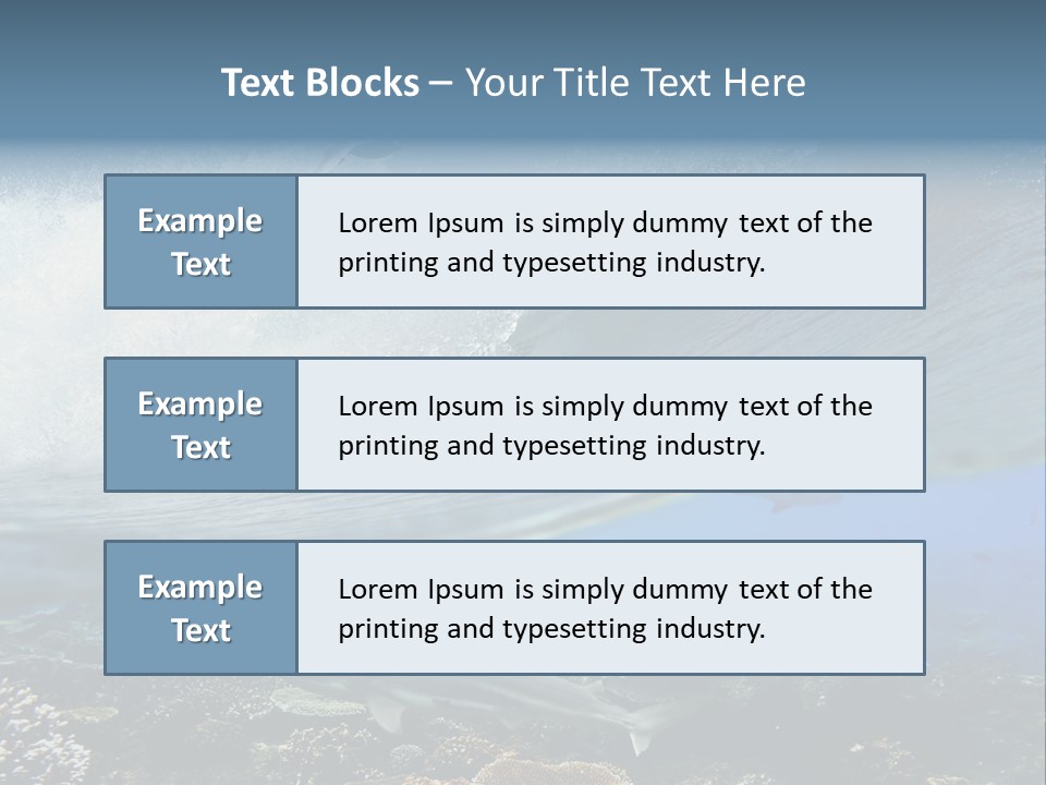 Sharks Underwater PowerPoint Template