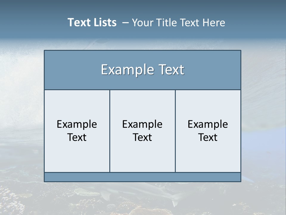 Sharks Underwater PowerPoint Template