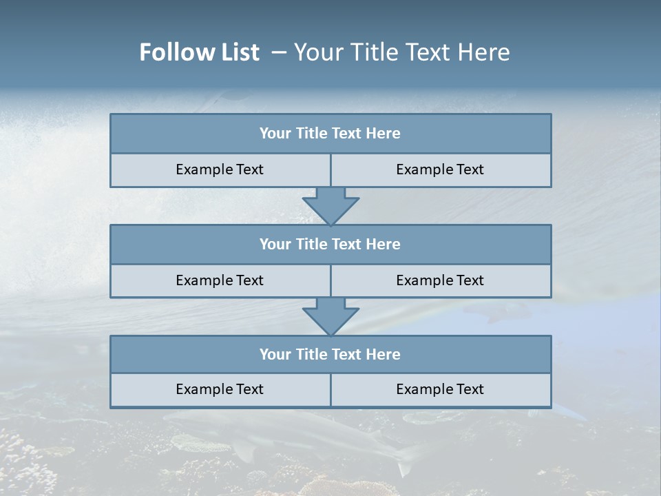 Sharks Underwater PowerPoint Template