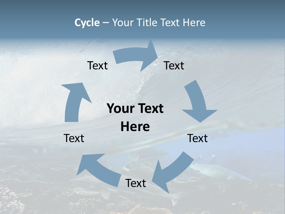 Sharks Underwater PowerPoint Template