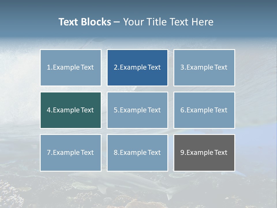 Sharks Underwater PowerPoint Template