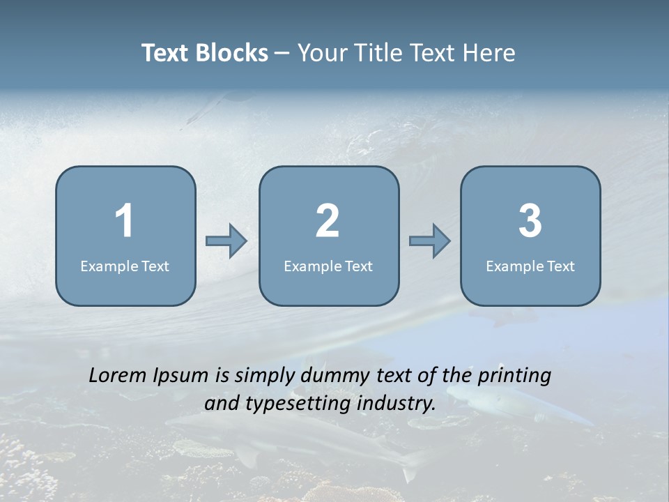 Sharks Underwater PowerPoint Template