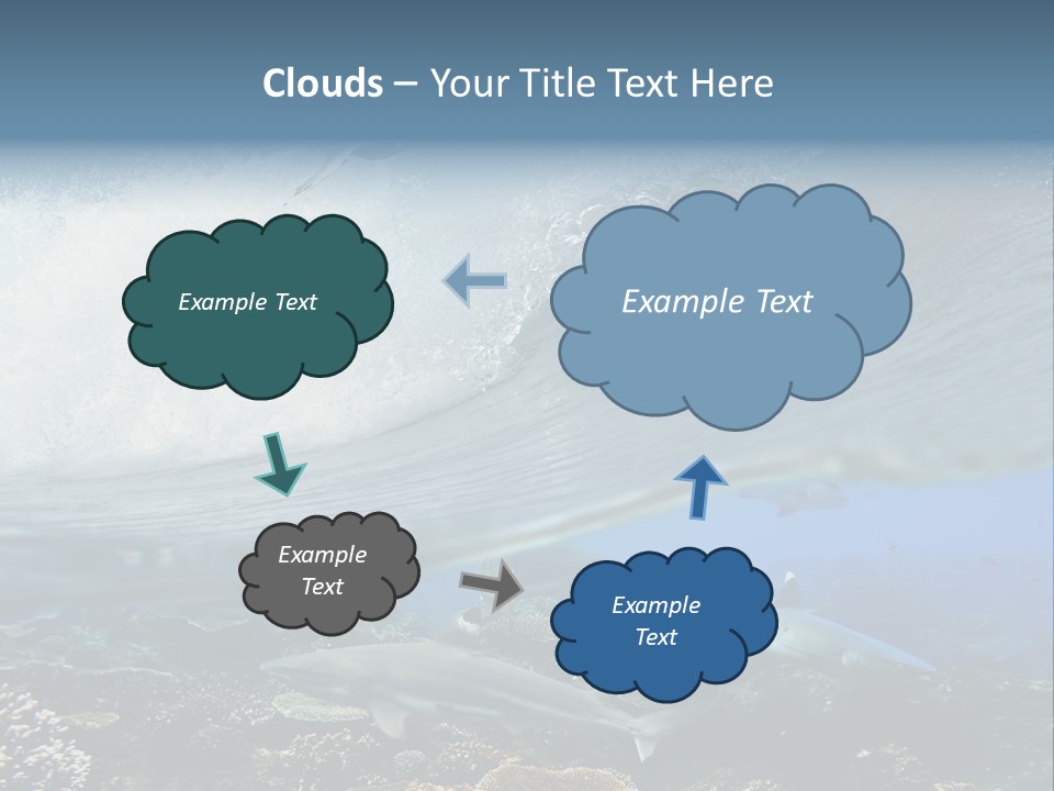 Sharks Underwater PowerPoint Template