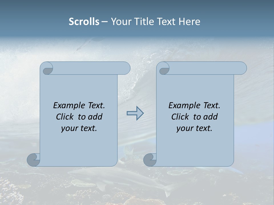 Sharks Underwater PowerPoint Template