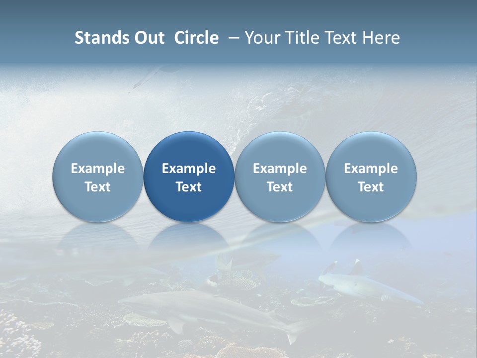 Sharks Underwater PowerPoint Template