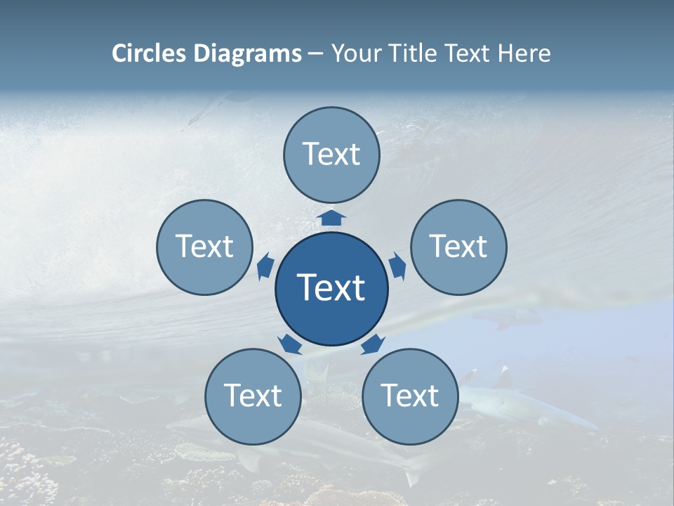 Sharks Underwater PowerPoint Template