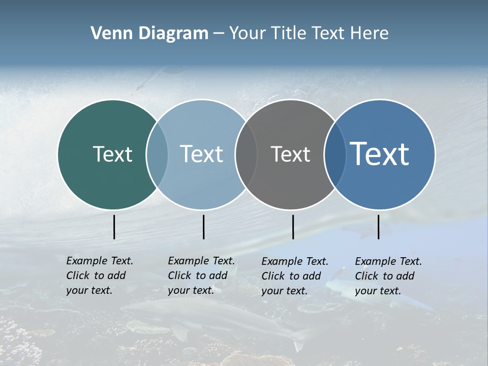 Sharks Underwater PowerPoint Template