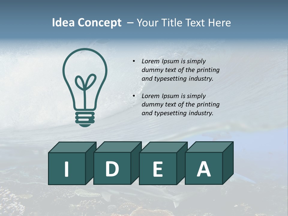 Sharks Underwater PowerPoint Template