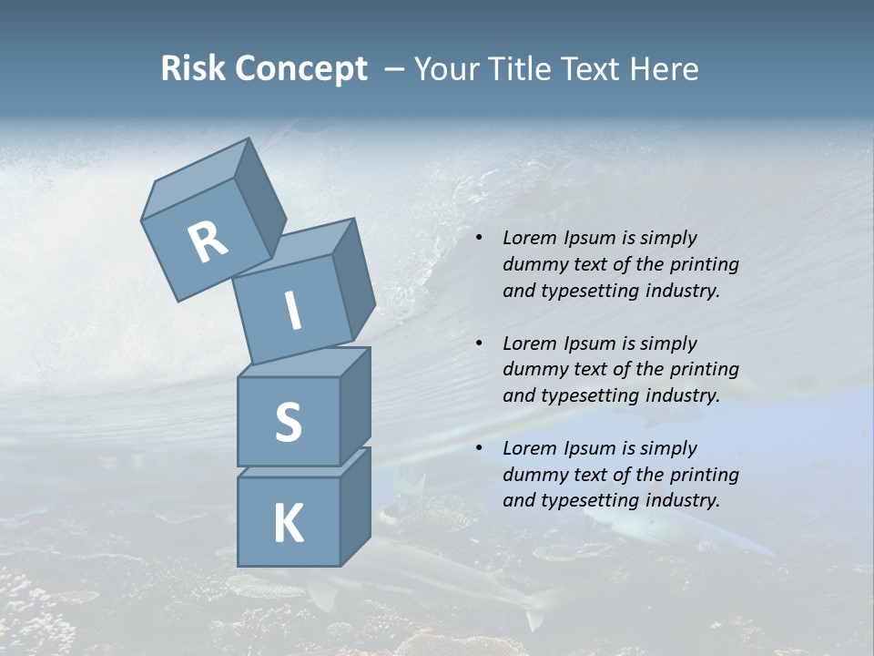 Sharks Underwater PowerPoint Template