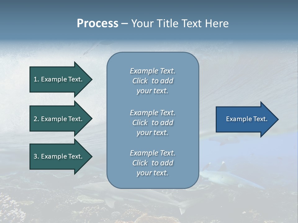 Sharks Underwater PowerPoint Template