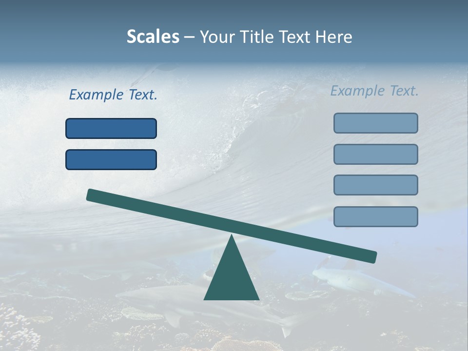 Sharks Underwater PowerPoint Template