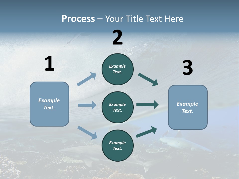 Sharks Underwater PowerPoint Template