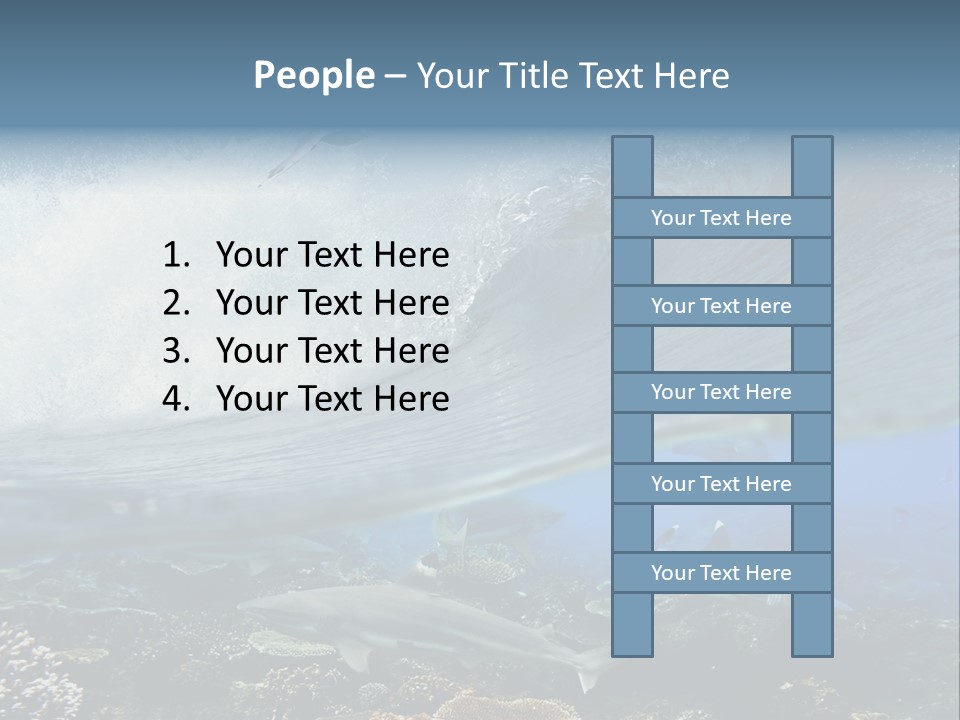 Sharks Underwater PowerPoint Template