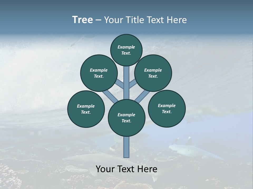 Sharks Underwater PowerPoint Template