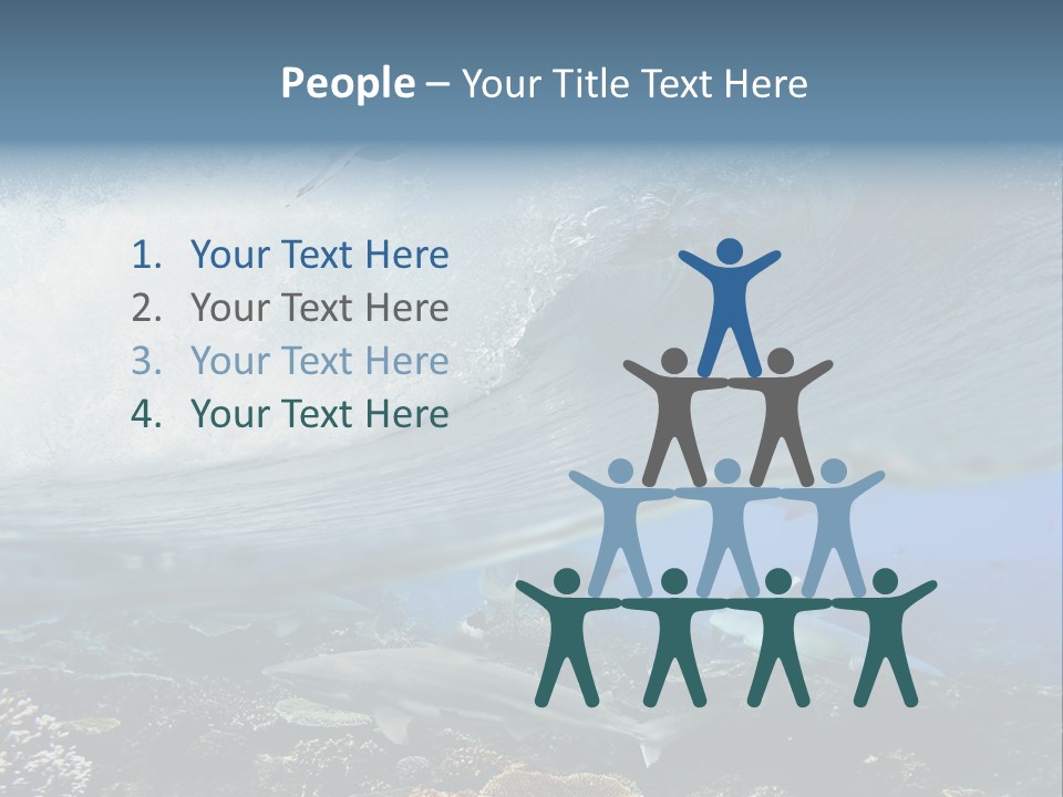 Sharks Underwater PowerPoint Template
