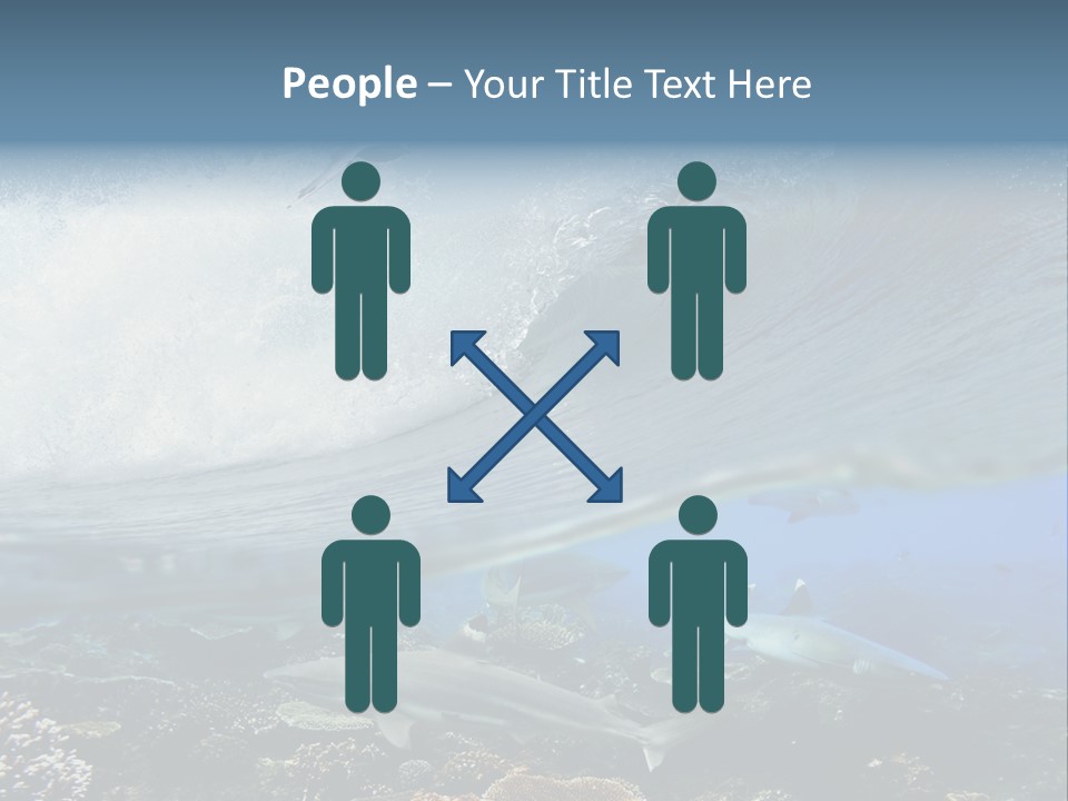 Sharks Underwater PowerPoint Template