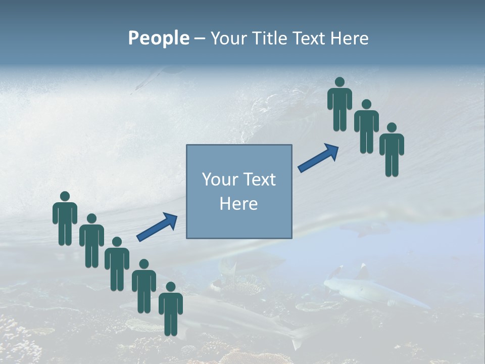 Sharks Underwater PowerPoint Template