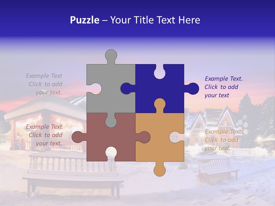 Winter Village PowerPoint Template