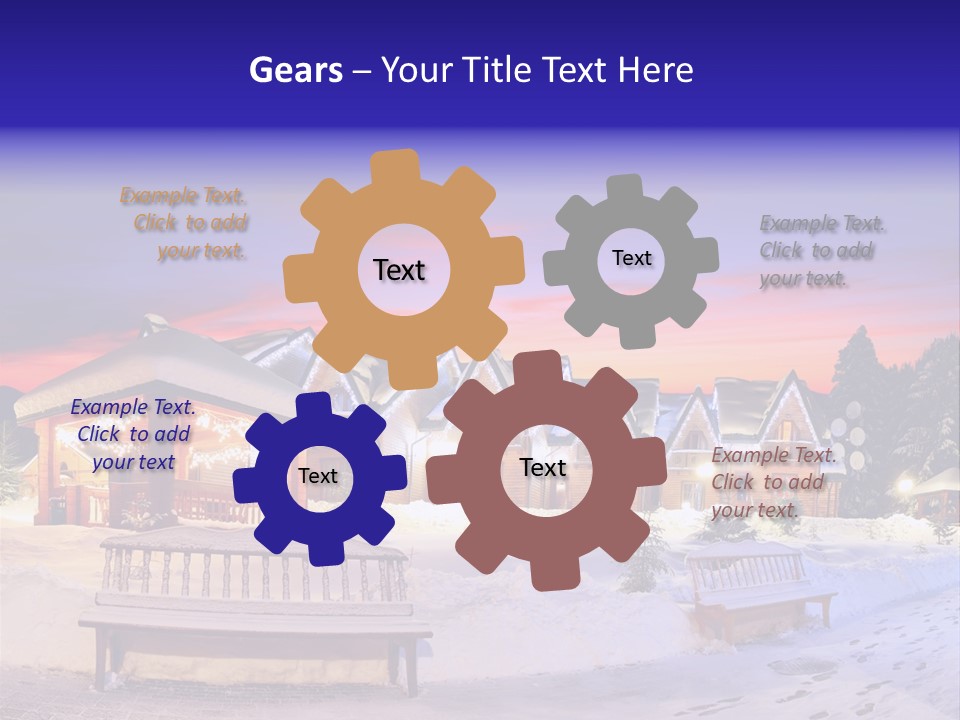 Winter Village PowerPoint Template