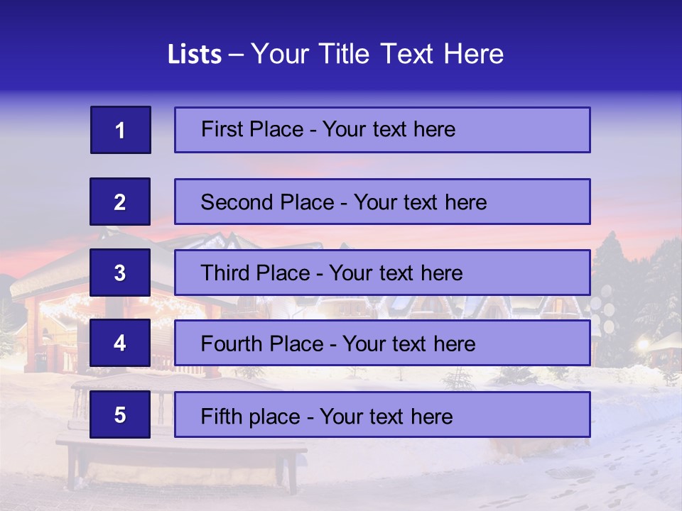 Winter Village PowerPoint Template