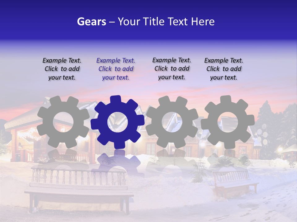 Winter Village PowerPoint Template