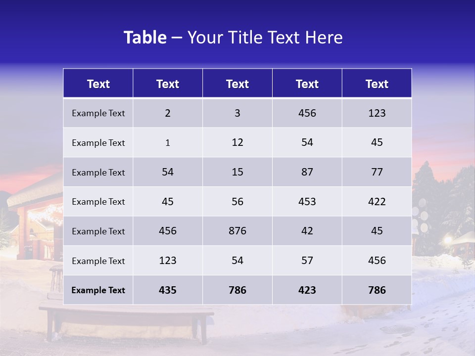 Winter Village PowerPoint Template