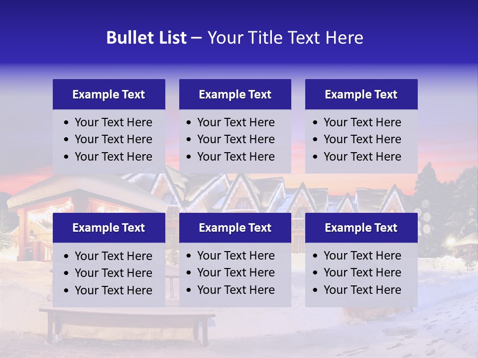 Winter Village PowerPoint Template