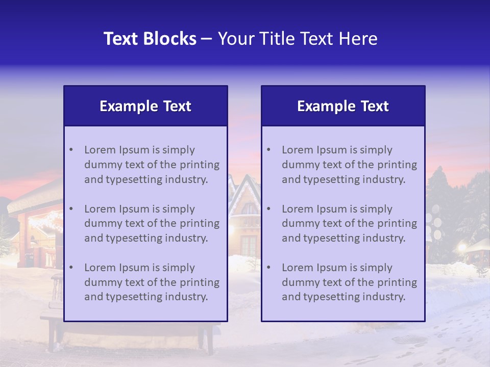 Winter Village PowerPoint Template