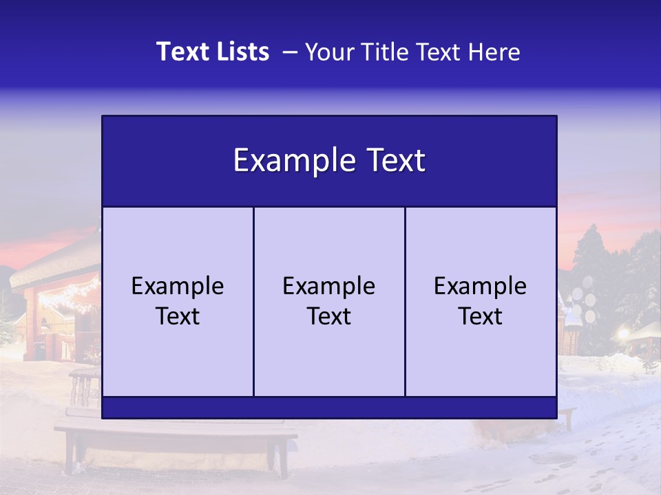 Winter Village PowerPoint Template