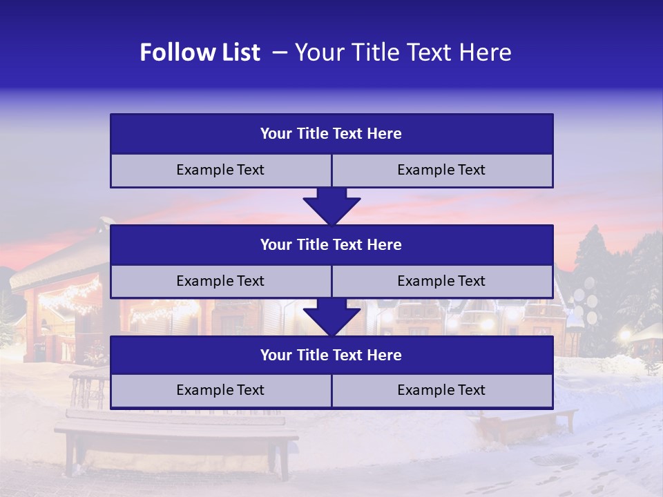 Winter Village PowerPoint Template