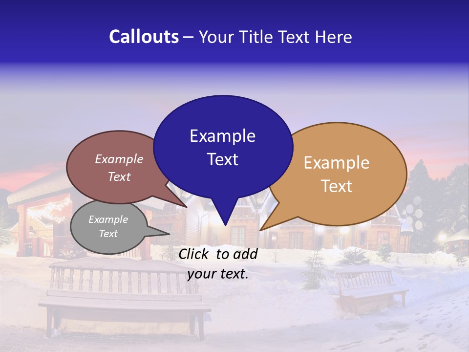 Winter Village PowerPoint Template