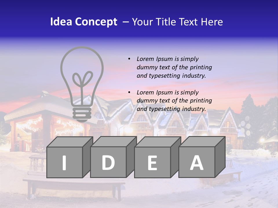 Winter Village PowerPoint Template