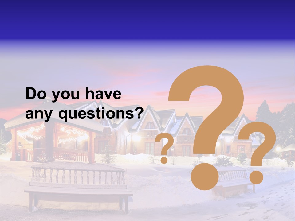 Winter Village PowerPoint Template