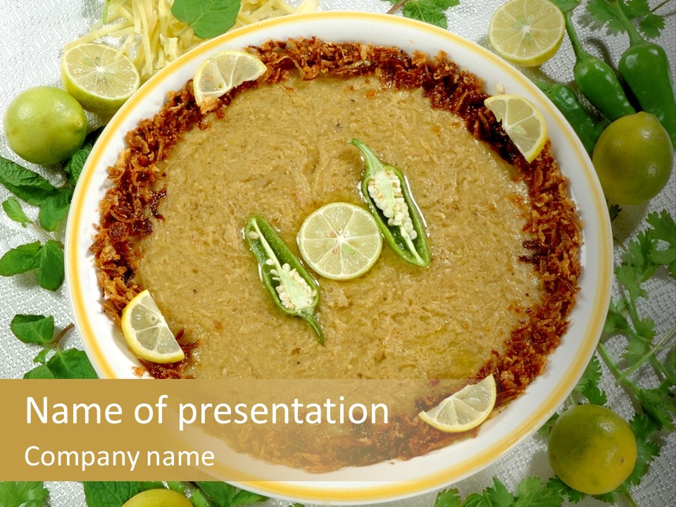 Food Dish Healthy PowerPoint Template