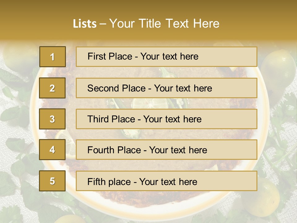 Food Dish Healthy PowerPoint Template