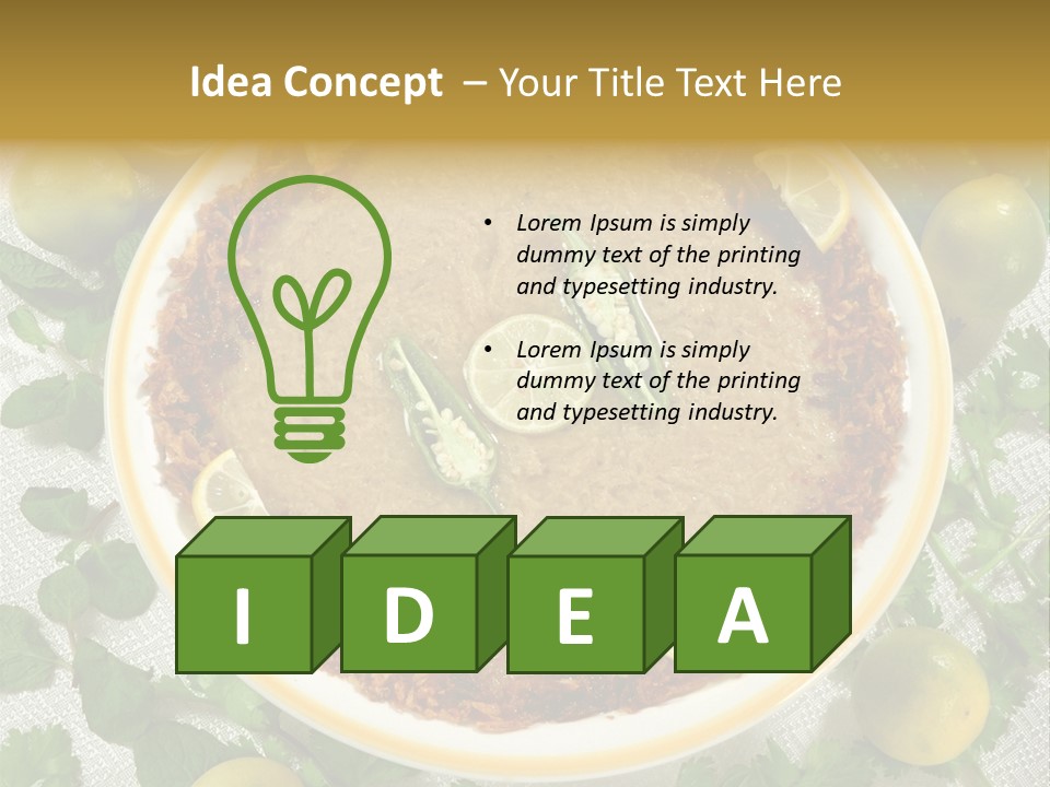 Food Dish Healthy PowerPoint Template